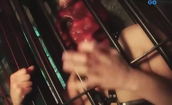 Bizarre Threesome in Masked Cages